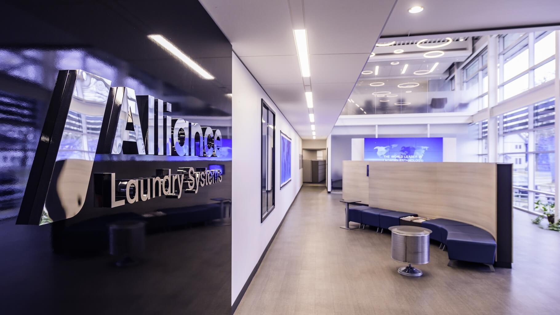 View of lobby at Alliance Ripon headquarters